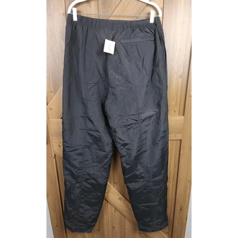 Russell Athletic Vintage Black Nylon‎ Track Pants Water Resistant Mens Large NWT